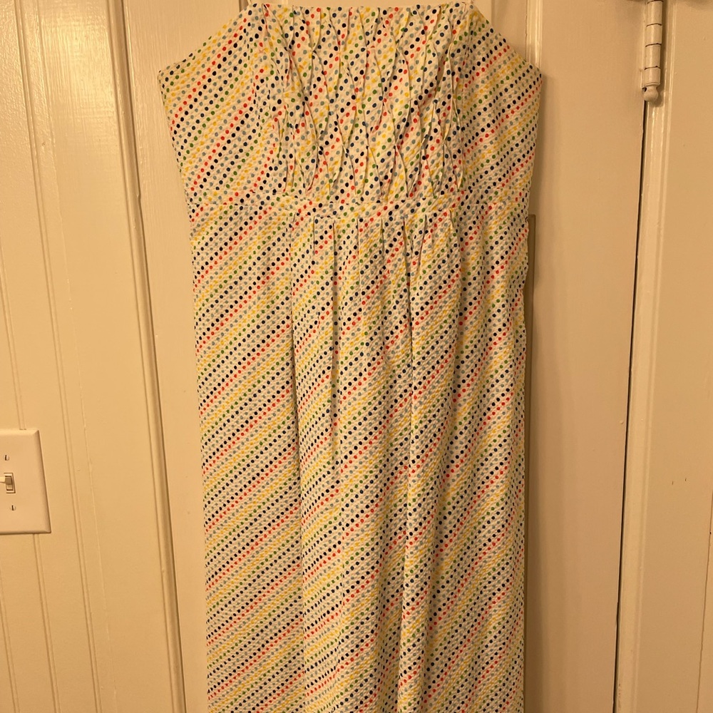 Lilly Pulitzer Size 8 Strapless Colorful Dress
